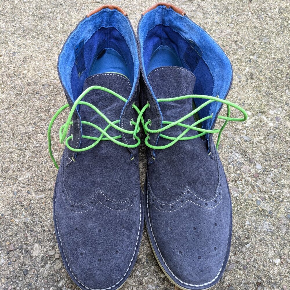 Ted Baker Suede, Wingtip-Style Boots, 46